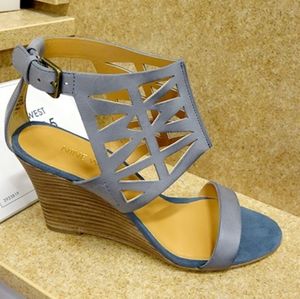 Perinkle Nine West Wedge Sandal 9.5